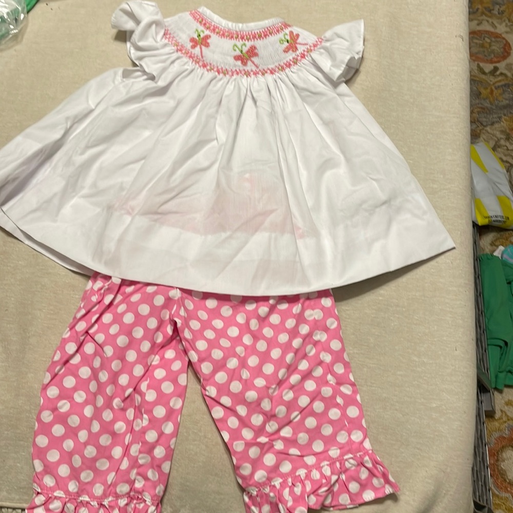 Smocked Or Not Size 12m smocked set